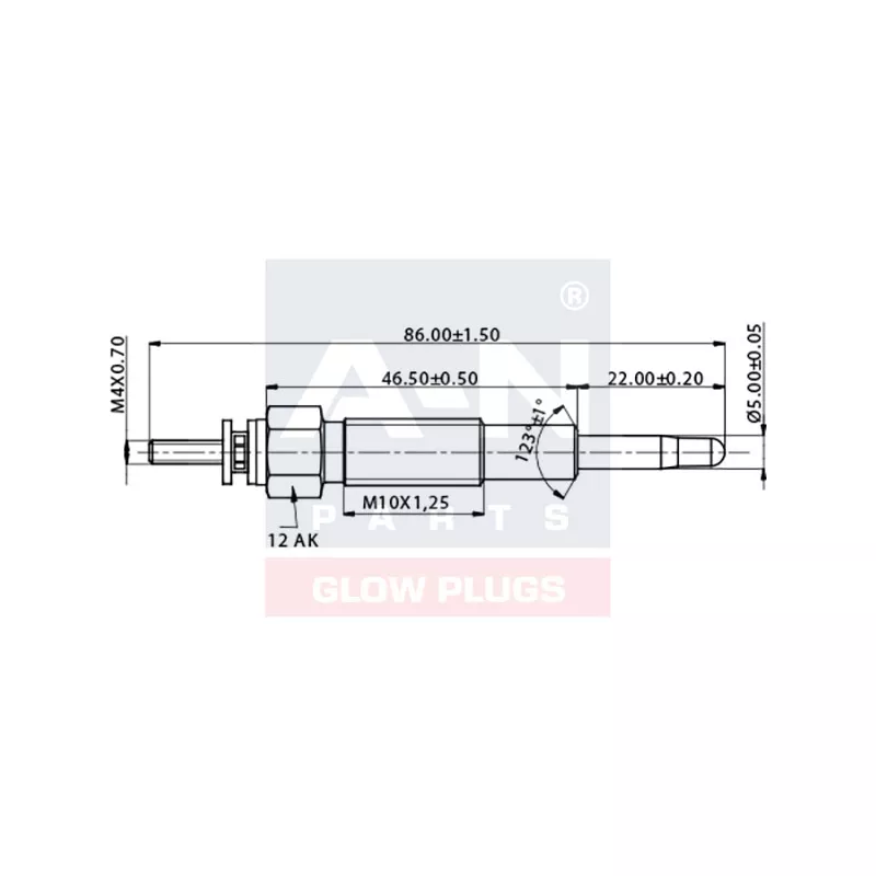 Bougie de préchauffage A-N PARTS A-N035336 - Visuel 1