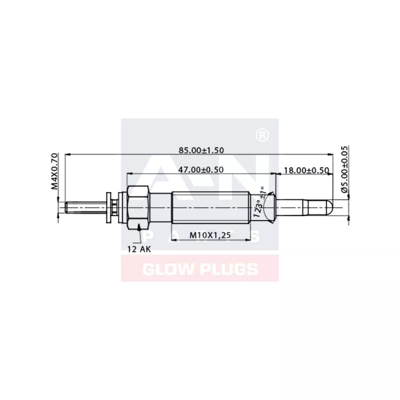 Bougie de préchauffage A-N PARTS A-N053511 - Visuel 1