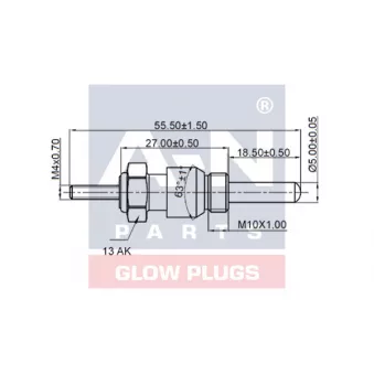A-N PARTS A-N055228 - Bougie de préchauffage