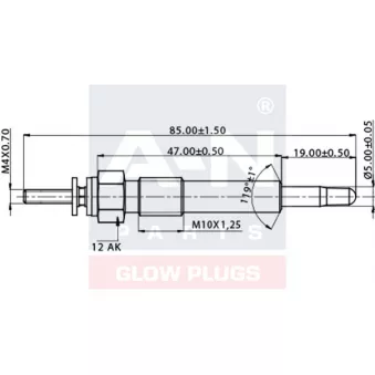 A-N PARTS A-N085208 - Bougie de préchauffage