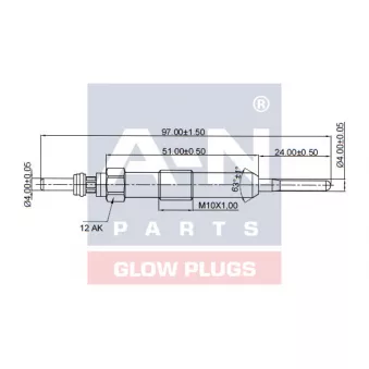 A-N PARTS A-N090207 - Bougie de préchauffage