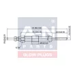 A-N PARTS A-N096032 - Bougie de préchauffage