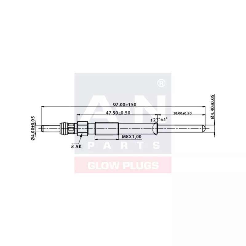 Bougie de préchauffage A-N PARTS A-N098024 - Visuel 1