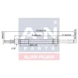 Bougie de préchauffage A-N PARTS [A-N118004]