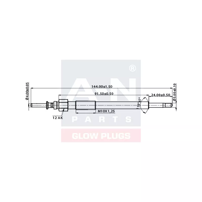 Bougie de préchauffage A-N PARTS A-N145497 - Visuel 1