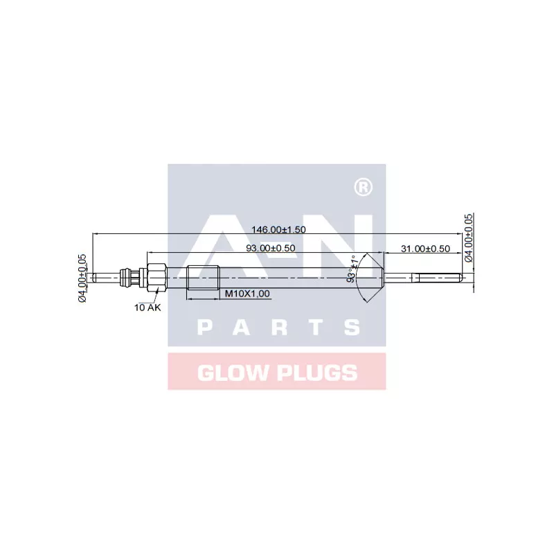 Bougie de préchauffage A-N PARTS A-N146126 - Visuel 1