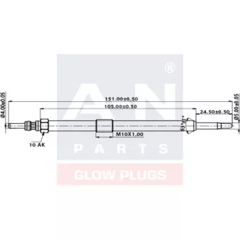 A-N PARTS A-N150351 - Bougie de préchauffage