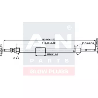 Bougie de préchauffage A-N PARTS OEM A6221590001