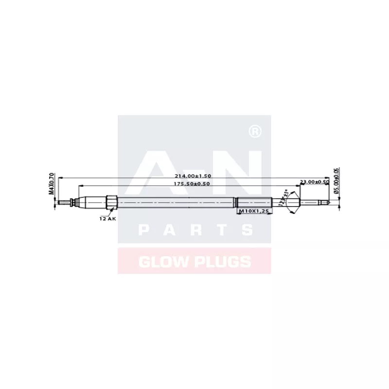 Bougie de préchauffage A-N PARTS A-N213035 - Visuel 1