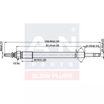 A-N PARTS A-N666023 - Bougie de préchauffage