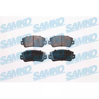 Jeu de 4 plaquettes de frein avant SAMKO OEM 77362266