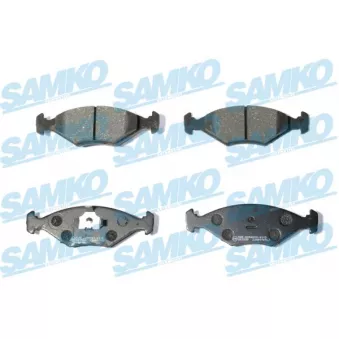 SAMKO 5SP016 - Jeu de 4 plaquettes de frein avant
