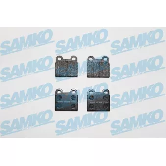 SAMKO 5SP025 - Jeu de 4 plaquettes de frein avant