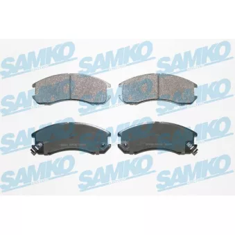Jeu de 4 plaquettes de frein avant SAMKO 5SP036 pour MAZDA 626 2.0 - 101cv