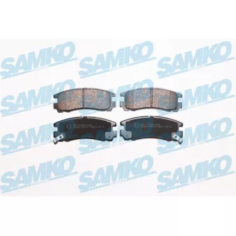 Jeu de 4 plaquettes de frein arrière SAMKO OEM X3516001