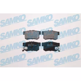 Jeu de 4 plaquettes de frein arrière SAMKO OEM 43022SV4A20