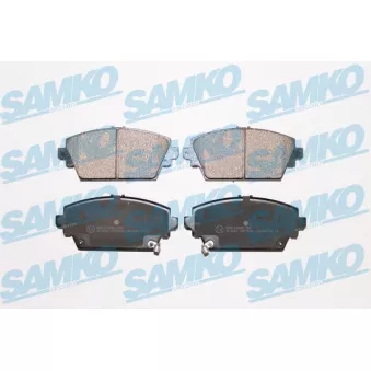 Jeu de 4 plaquettes de frein avant SAMKO 5SP1036 pour HONDA ACCORD 2.0 i - 147cv