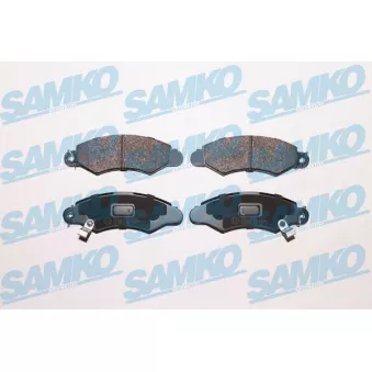 Jeu de 4 plaquettes de frein avant SAMKO 5SP1041 pour SUBARU JUSTY 1.3 4x4 - 86cv