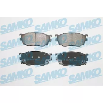 Jeu de 4 plaquettes de frein avant SAMKO OEM cby43323z