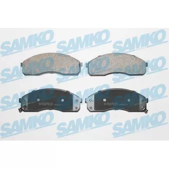 Jeu de 4 plaquettes de frein avant SAMKO OEM 0K75B3328Z
