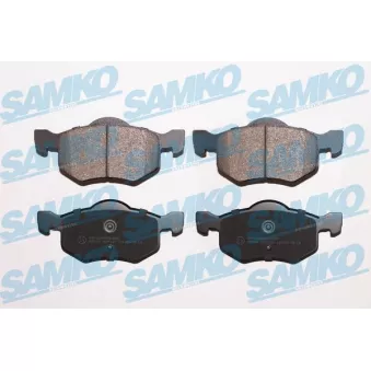 Jeu de 4 plaquettes de frein avant SAMKO OEM EC253323ZA