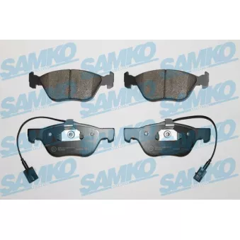 Jeu de 4 plaquettes de frein avant SAMKO 5SP1098 pour LANCIA LYBRA 2.0 20V - 154cv