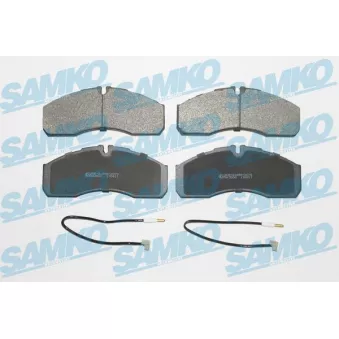 Jeu de 4 plaquettes de frein avant SAMKO OEM 5001844748