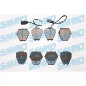 Jeu de 4 plaquettes de frein avant SAMKO 5SP1121 pour AUDI A6 2.5 TDI quattro - 163cv