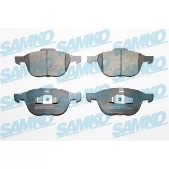 SAMKO 5SP1190 - Jeu de 4 plaquettes de frein avant