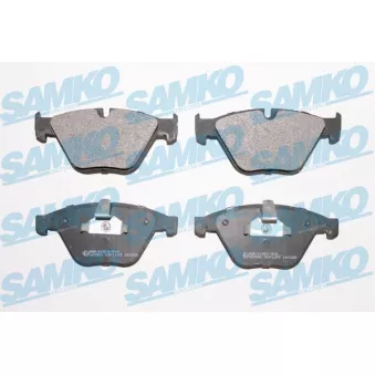 Jeu de 4 plaquettes de frein avant SAMKO 5SP1193 pour BMW Série 5 530 xi - 231cv