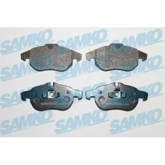 Jeu de 4 plaquettes de frein avant SAMKO 5SP1216 pour ISUZU MIDI 1.9 CDTI - 150cv