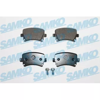 Jeu de 4 plaquettes de frein arrière SAMKO 5SP1219 pour VOLKSWAGEN PASSAT 2.0 FSI - 150cv