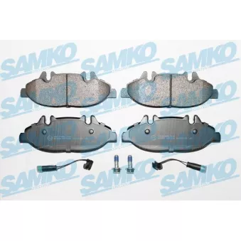 Jeu de 4 plaquettes de frein avant SAMKO OEM A0004216110