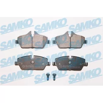 Jeu de 4 plaquettes de frein avant SAMKO OEM 34106884263