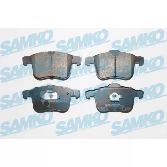 Jeu de 4 plaquettes de frein avant SAMKO 5SP1244 pour SAAB 93 2.0 T - 209cv