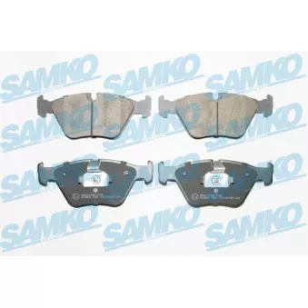 Jeu de 4 plaquettes de frein avant SAMKO 5SP1251 pour BMW Série 3 330 xi - 231cv