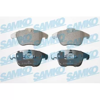 Jeu de 4 plaquettes de frein avant SAMKO 5SP1255 pour LAND ROVER FREELANDER 2 2.2 TD4 4x4 - 150cv