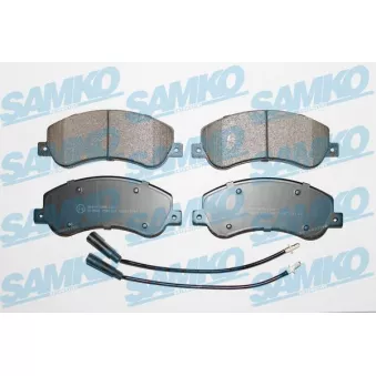 Jeu de 4 plaquettes de frein avant SAMKO OEM 1824346