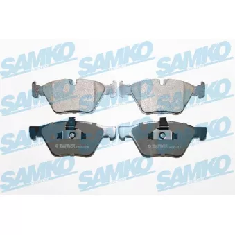 Jeu de 4 plaquettes de frein avant SAMKO 5SP1271 pour BMW Série 5 525 i - 218ch
