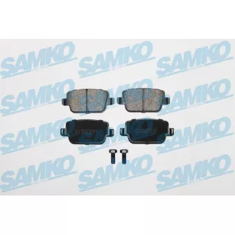 Jeu de 4 plaquettes de frein arrière SAMKO 5SP1272 pour FORD GALAXY 2.0 TDCi - 163cv