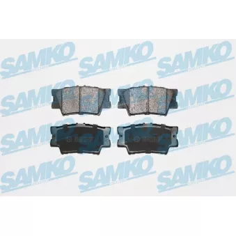 Jeu de 4 plaquettes de frein arrière SAMKO OEM 04466YZZE8
