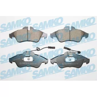 Jeu de 4 plaquettes de frein avant SAMKO 5SP1304 pour MERCEDES-BENZ SPRINTER 316 CDI 4x4 - 156cv