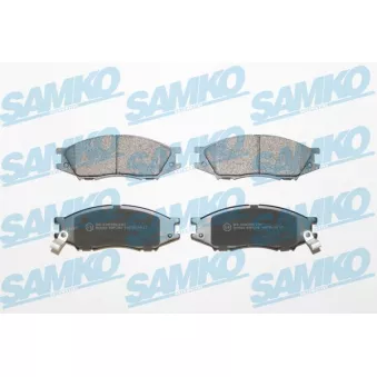 Jeu de 4 plaquettes de frein avant SAMKO 5SP1346 pour NISSAN ALMERA 2.2 DCI - 112cv