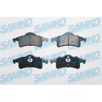 Jeu de 4 plaquettes de frein arrière SAMKO 5SP1354 pour JEEP GRAND CHEROKEE 4.7 V8 - 258cv