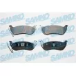 SAMKO 5SP1366 - Jeu de 4 plaquettes de frein arrière