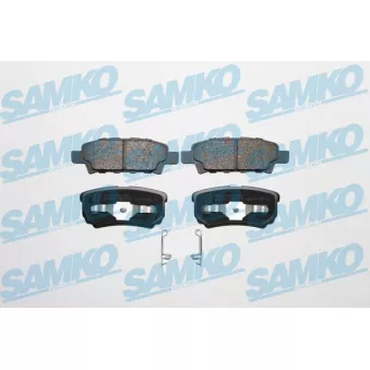 Jeu de 4 plaquettes de frein arrière SAMKO 5SP1373 pour JEEP COMPASS 2.4 4x4 - 170cv