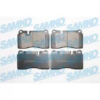 Jeu de 4 plaquettes de frein avant SAMKO OEM 8J0698151D