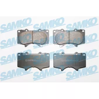 Jeu de 4 plaquettes de frein avant SAMKO OEM 04465YZZDG