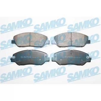 Jeu de 4 plaquettes de frein avant SAMKO 5SP1382 pour KIA SORENTO 2.2 CRDi - 197cv