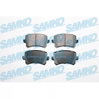 Jeu de 4 plaquettes de frein arrière SAMKO OEM 1KD698451